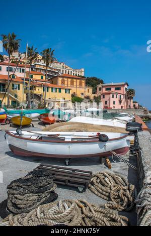 Das maritime Dorf Porto Maurizio Stockfoto