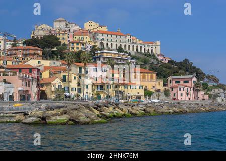 Das maritime Dorf Porto Maurizio Stockfoto