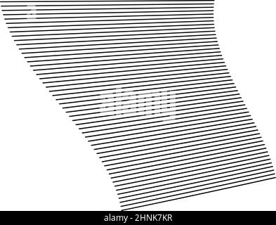 Wellige, winkende, kurvige Parallellinien. Gewellte, quellige Streifen – Vektorgrafik, Clip-Art-Grafiken Stock Vektor