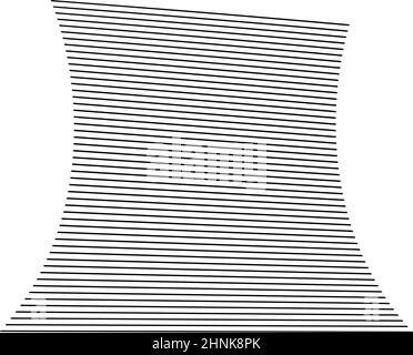 Wellige, winkende, kurvige Parallellinien. Gewellte, quellige Streifen – Vektorgrafik, Clip-Art-Grafiken Stock Vektor