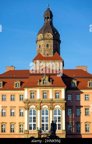 Burg Ksiaz, mittelalterliche geheimnisvolle Festung aus dem 13th. Jahrhundert, Walbrzych, Polen Stockfoto