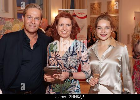 Hinnerk Baumgarten, Monica Lierhaus, Lara Mandoki, Film Trifft Medien, Atlantic Hotel Hamburg, 01.10.2021 Stockfoto