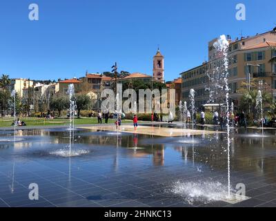 Place Massena in Nizza Stockfoto