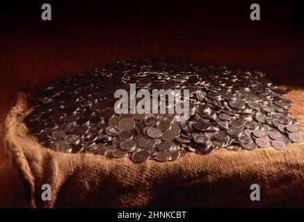 Silberschatz Stockfoto