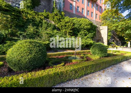 Burg Ksiaz, mittelalterliche geheimnisvolle Festung aus dem 13th. Jahrhundert, Walbrzych, Polen Stockfoto