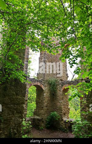 Die Burgruine Neckarburg bei Rottweil Stockfoto