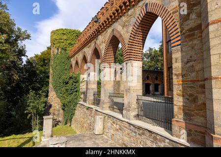 Kamieniec Zabkowicki Palace, 19th-Jahrhundert monumentalen Palast, Kamieniec Zabkowicki, Polen Stockfoto