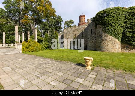 Kamieniec Zabkowicki Palace, 19th-Jahrhundert monumentalen Palast, Kamieniec Zabkowicki, Polen Stockfoto