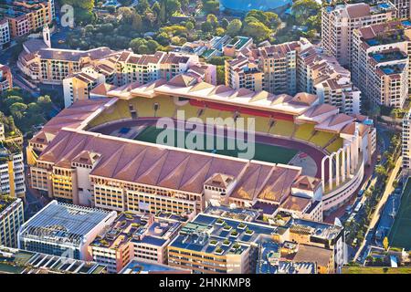 Fußballverein ALS Monaco Stadion Stade Louis II Luftaufnahme Stockfoto