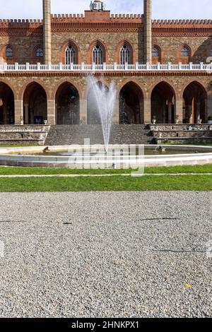 Kamieniec Zabkowicki Palace, 19th-Jahrhundert monumentalen Palast, Kamieniec Zabkowicki, Polen Stockfoto