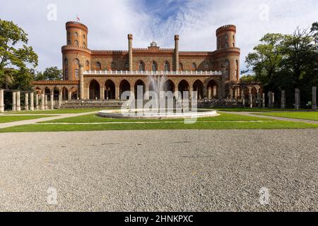 Kamieniec Zabkowicki Palace, 19th-Jahrhundert monumentalen Palast, Kamieniec Zabkowicki, Polen Stockfoto