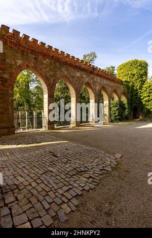 Kamieniec Zabkowicki Palace, 19th-Jahrhundert monumentalen Palast, Kamieniec Zabkowicki, Polen Stockfoto