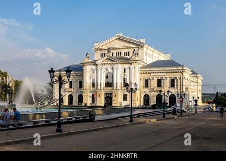 Die Stadt Drobeta Turnu Severin in Rumänien Stockfoto