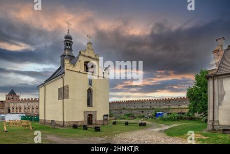 St. Nikolaus Kirche in Medzhybish Festung, Ukraine Stockfoto