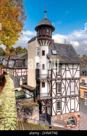 Ein altes Haus in der Innenstadt von Wetzlar, Hessen, Deutschland Stockfoto