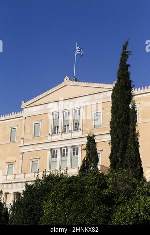 Griechischen Parlament in Athen Stockfoto