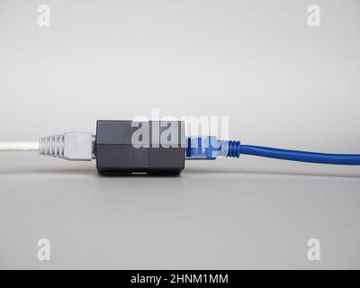 ethernet RJ45 lan-Kabel Stockfoto