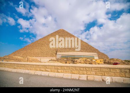 Landschaftsansicht der Pyramiden von Gizeh, Kairo Ägypten Stockfoto