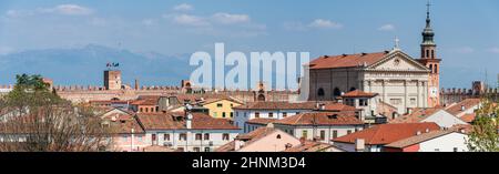 Die ummauerte Stadt Cittadella, mittelalterliches Dorf in Venetien Stockfoto