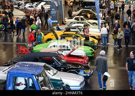 Oldtimer bei einer Ausstellung in Salzburg (Österreich) - Oldtimer auf einer Ausstellung in Salzburg (Österreich) Stockfoto