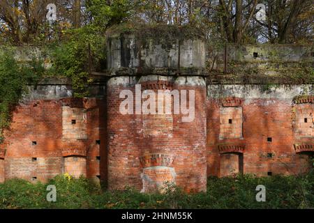 Krakau. Krakau. Polen. 'Fort 45a Bibice'. Hauptgepanzerte Artilleriefestung Teil der 'Twierdza Krakow' (Festung Krakau) österreichisch-ungarischen Festung Stockfoto