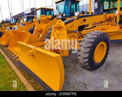 Der neue moderne Bagger in Kiew, Ukraine Stockfoto