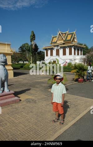 Samran Pirun Gebäude, Königspalast, Phnom Penh, Königreich Kambodscha, Südostasien Stockfoto