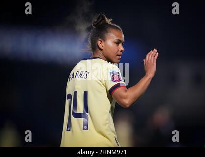 Kingston, Großbritannien. 11th. Februar 2022. Nikita Parris von Arsenal Women beim FAWSL-Spiel zwischen Chelsea Women und Arsenal Women im Kingsmeadow Stadium, Kingston, England, am 11. Februar 2022. Foto von Andy Rowland. Quelle: Prime Media Images/Alamy Live News Stockfoto