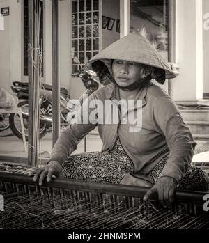 31st. Mai 2016, Vietnam, Nha-trang, Weberportrait Stockfoto