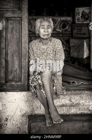 31th. Mai, Vietnam, Nha-Trang, Porträt einer alten Frau