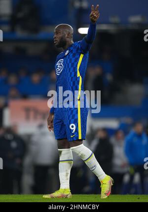 London, Großbritannien. 23rd Januar 2022. Romelu Lukaku von Chelsea während des Premier League-Spiels zwischen Chelsea und Tottenham Hotspur in Stamford Bridge, London, England am 23. Januar 2022. Foto von Andy Rowland. Quelle: Prime Media Images/Alamy Live News Stockfoto