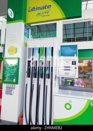 Antalya, Türkei - 11. Mai 2021: BP-Tankstelle in Antalya, Türkei Stockfoto