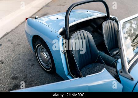 Klassisches Blaues Britisches Sportwagen Stockfoto