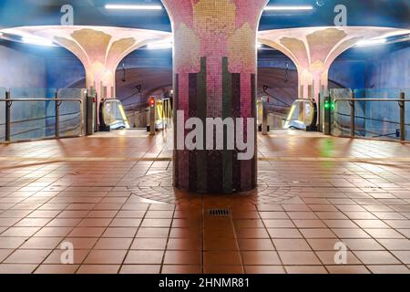 Westend U-Bahn-Station in Frankfurt Deutschland Stockfoto