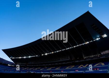 Barcelona, Spanien, 17, Februar 2022. Europa League: FC Barcelona gegen SSC Napoli. Quelle: JGB/Alamy Live News Stockfoto