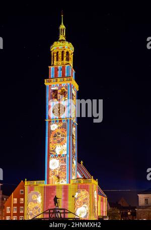 Lichterfest in Augsburg Stockfoto