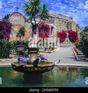 Mission San Juan Capistrano, Kalifornien Stockfoto