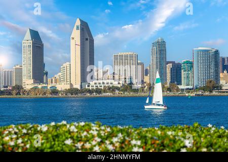 Downtown San Diego City Skyline Stadtbild der USA Stockfoto