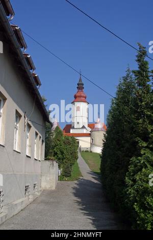 Pfarrkirche der Heimsuchung der Jungfrau Maria in Vinagora, Kroatien Stockfoto