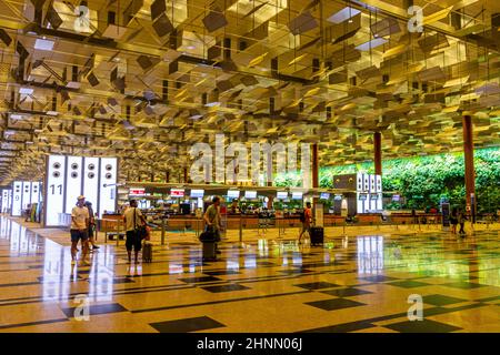 Terminal 3 am Flughafen Singapur Changi. Stockfoto