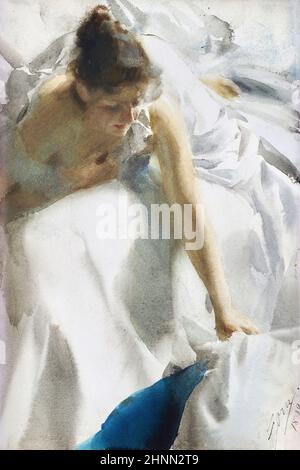 Reveil von anders Zorn (1860-1920), Aquarell auf Papier, vor 1920 Stockfoto