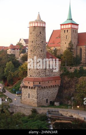 Blick auf die Altstadt von Bautzen in Sachsen Stockfoto