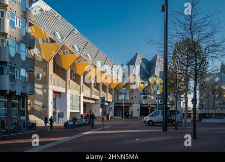 Modern Cube Houses, Rotterdam, Niederlande Stockfoto