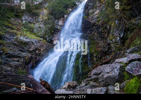 Wasserfall Rohace im Nationalpark Tatra, Slowakei, Europa. Stockfoto