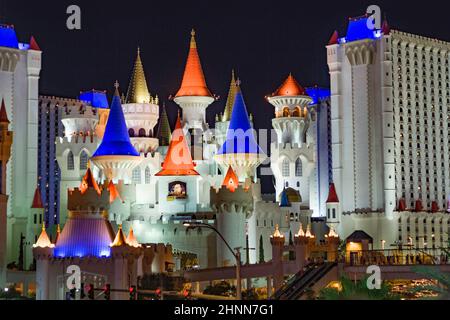 Excalibur Hotel &amp; Casino in Las Vegas Stockfoto