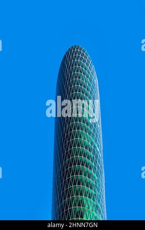 westhafen Turm im Hafengebiet Stockfoto