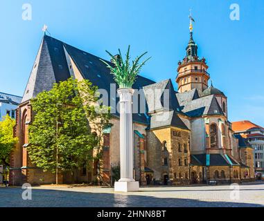 Leipzig, Nikolaikirche Stockfoto