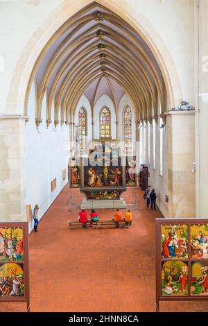 Blick auf den Isenheimer Altar Stockfoto