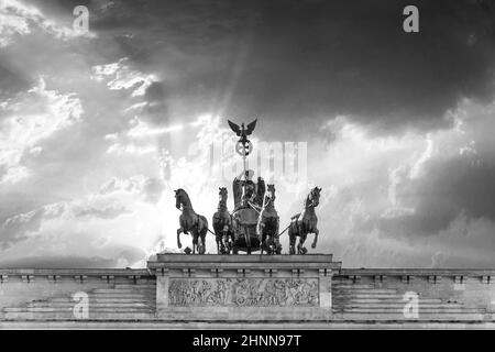 Brandenburger Tor (Brandenburger Tor) in Berlin Stockfoto