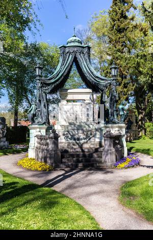 Letzte Ruhestätte von Bürgermeister Johann Prix auf dem Wiener Zentralfriedhof Stockfoto